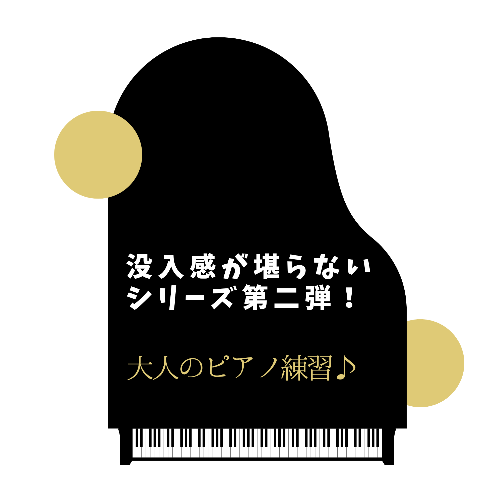 没入感が堪らないシリーズ第二弾！大人のピアノ練習
